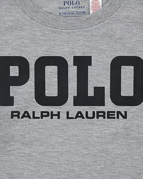 Детский комплект для сна для мальчиков с принтом Polo Ralph Lauren, Andover Heather — фото 3