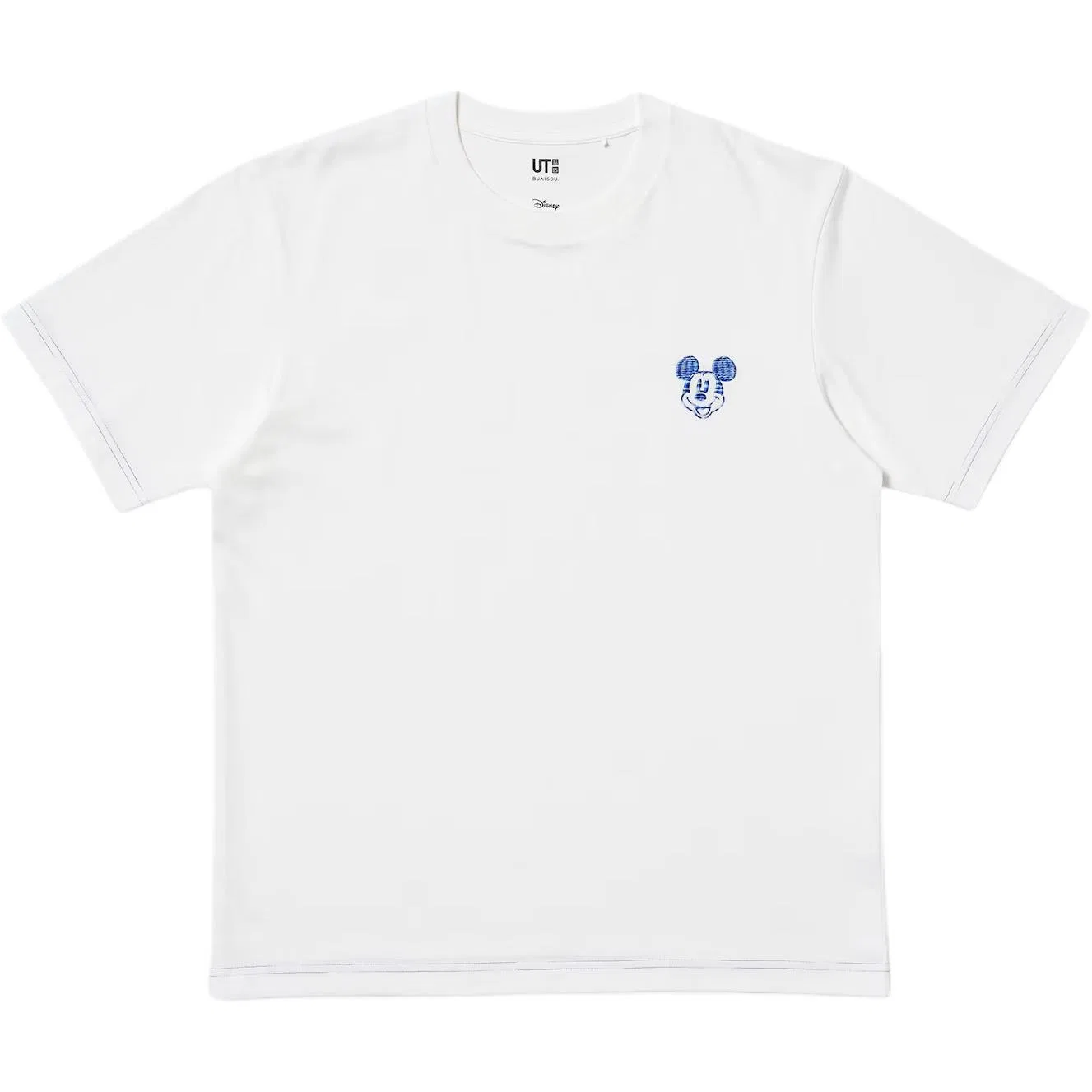 Мужская футболка с принтом BUAISOU X UNIQLO, White