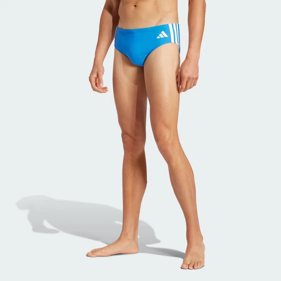 Плавки-шорты ADIDAS PERFORMANCE Athletic Swim Trunks '3-Stripes Swim' небесно-голубого цвета — фото 2