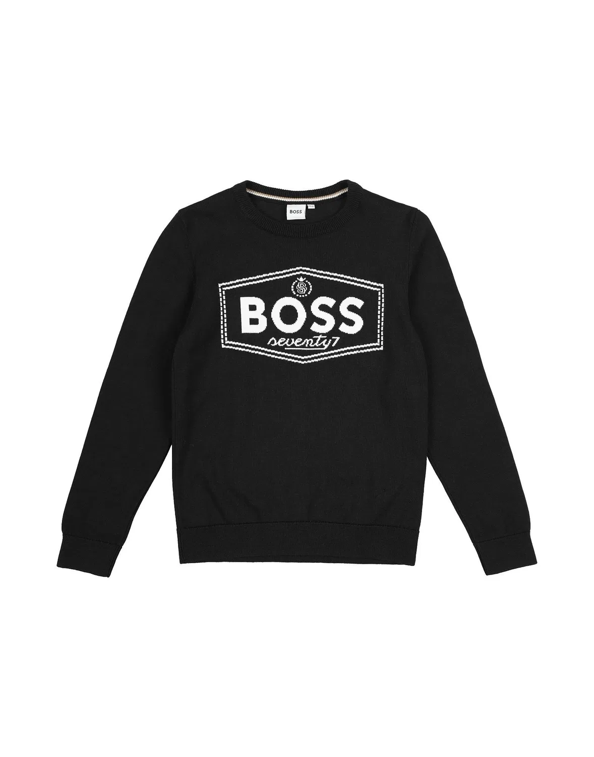 Детский джемпер с длинным рукавом Boss, черный