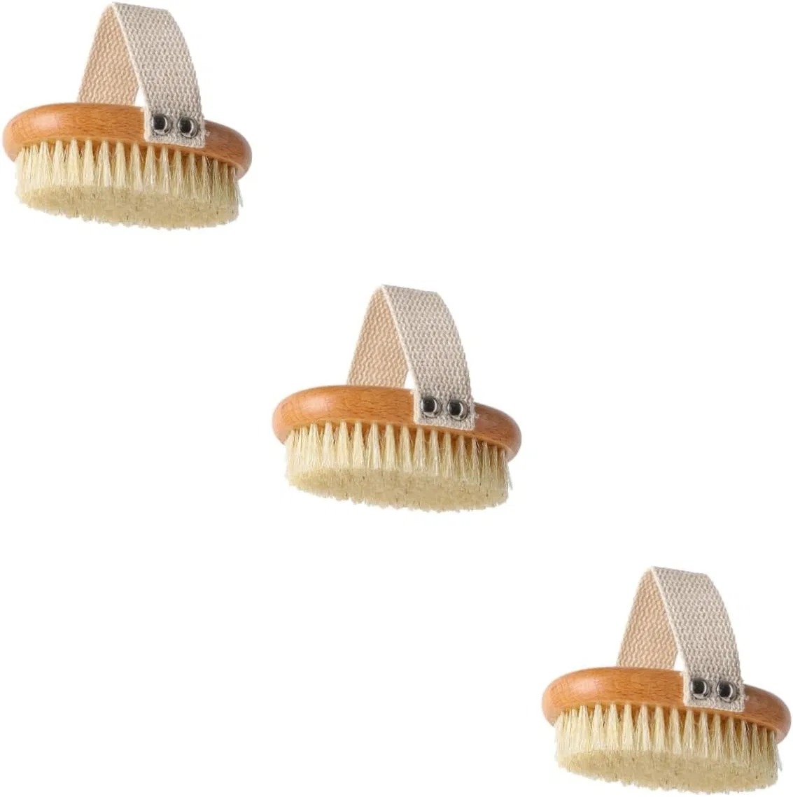 Массажная щетка с щетиной, Mobestech, 3 шт, 13.4x9x3.5 см