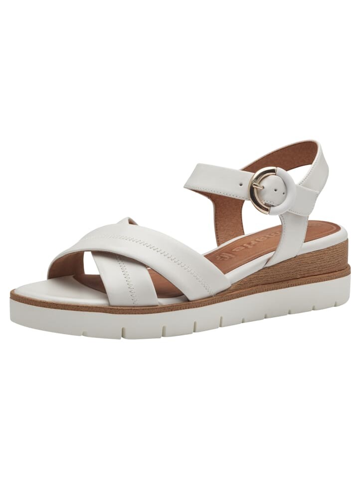 

Сандалии на плоской подошве Tamaris Sandalette, цвет white leather