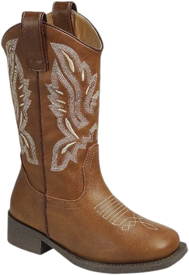 Детские сапоги для девочек с вышивкой Western Forever Link, Tan