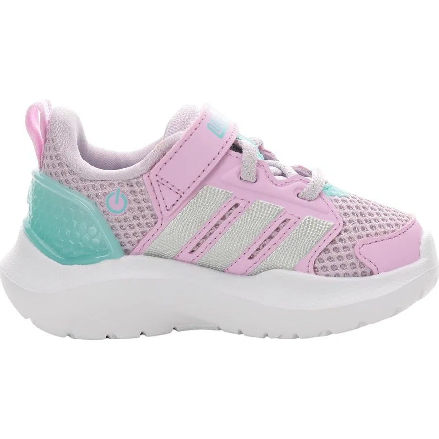 Детские спортивные кроссовки с длинным шнурком Lightorama Rnr El I adidas, Фиолетовый — фото 4