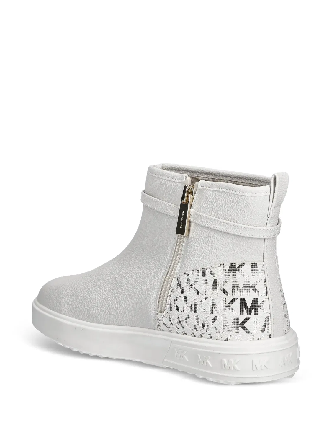 Ботинки белые с логотипом и цепочкой Michael Kors, белый — фото 3