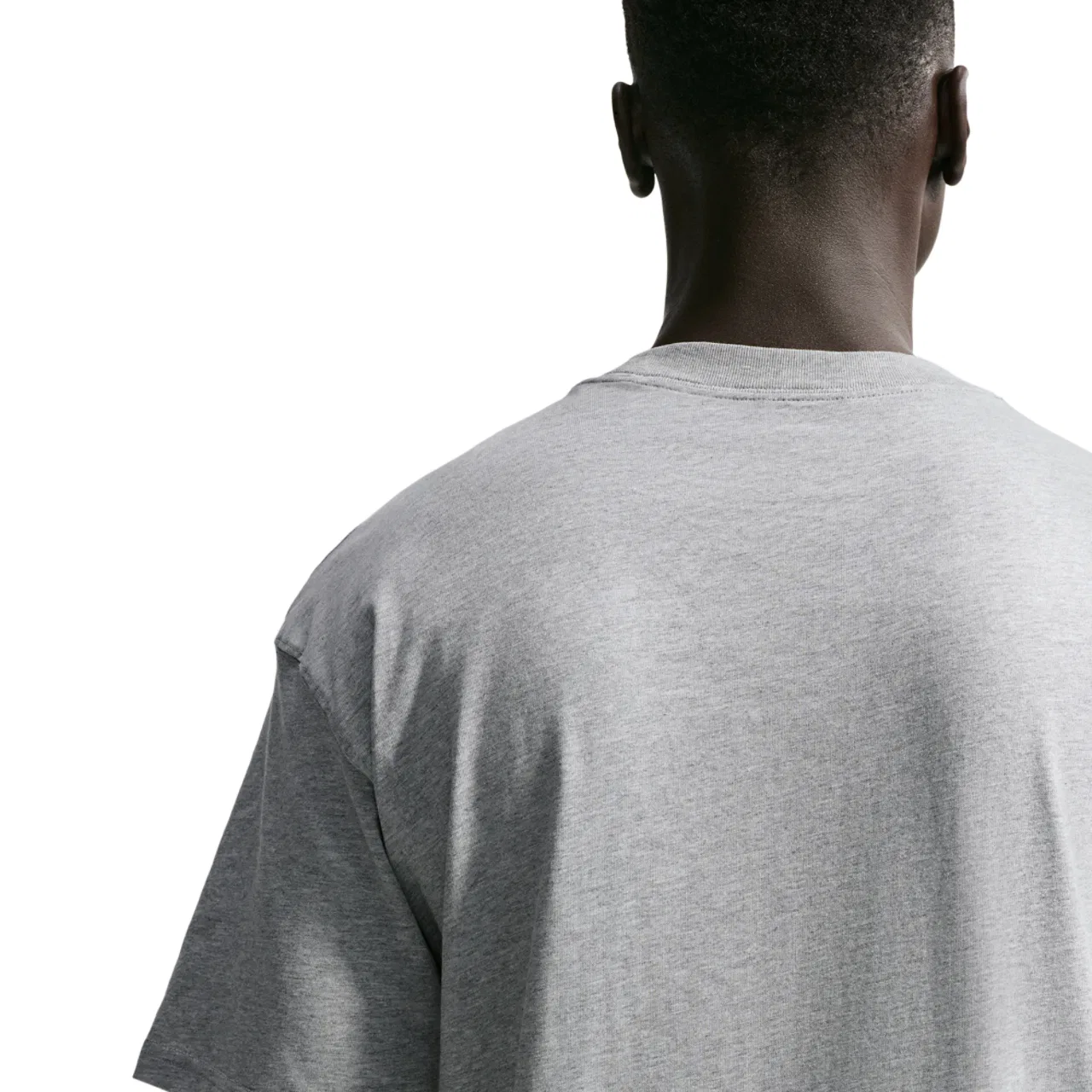 Мужская футболка с коротким рукавом Nike Dri-Fit, Dark Grey Heather/Black — фото 2
