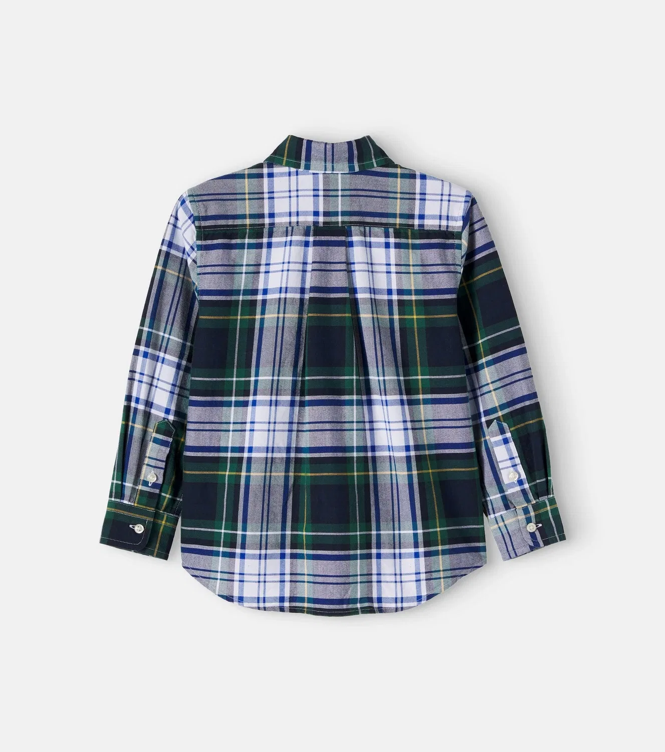 Рубашка в клетку Polo Ralph Lauren Kids, зеленый — фото 3