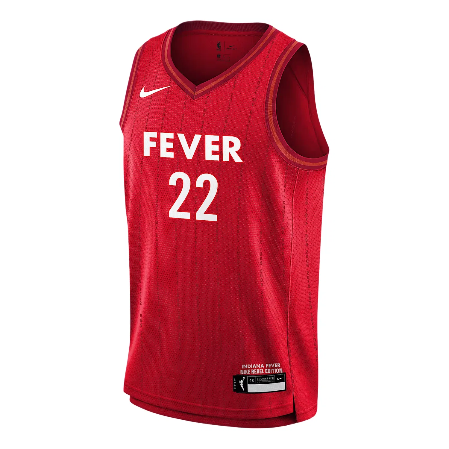 Детская баскетбольная джерси Nike WNBA Indiana Fever Caitlin Clark, красный
