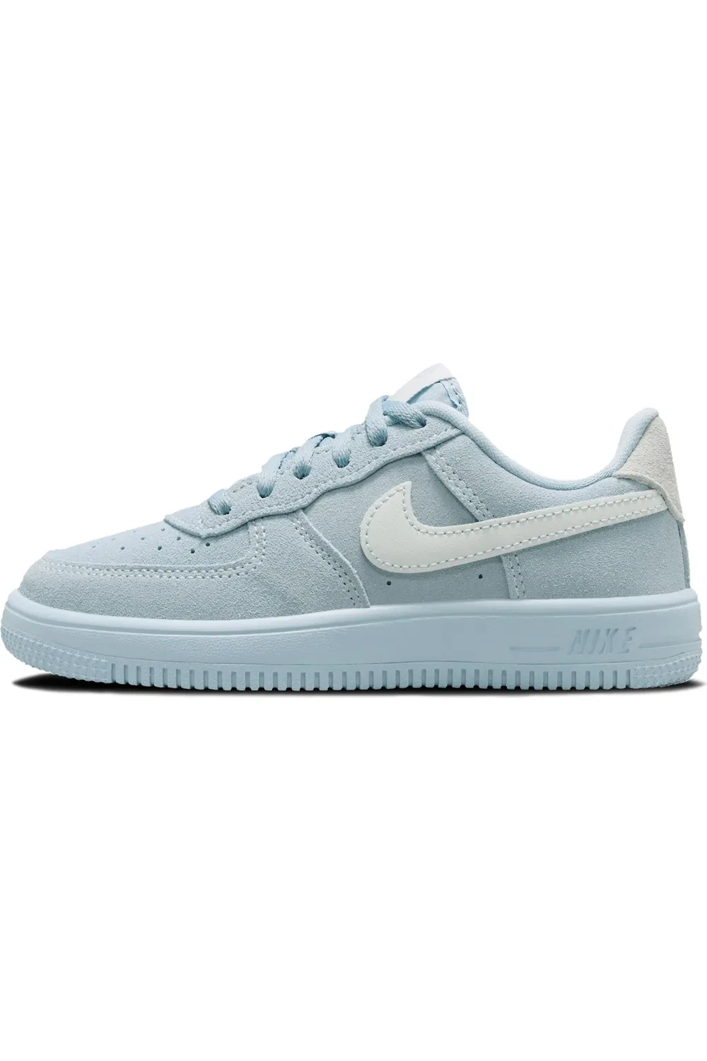 Детские кроссовки баскетбольные Air Force 1 Nike, Light Armory Blue/Platinum — фото 2