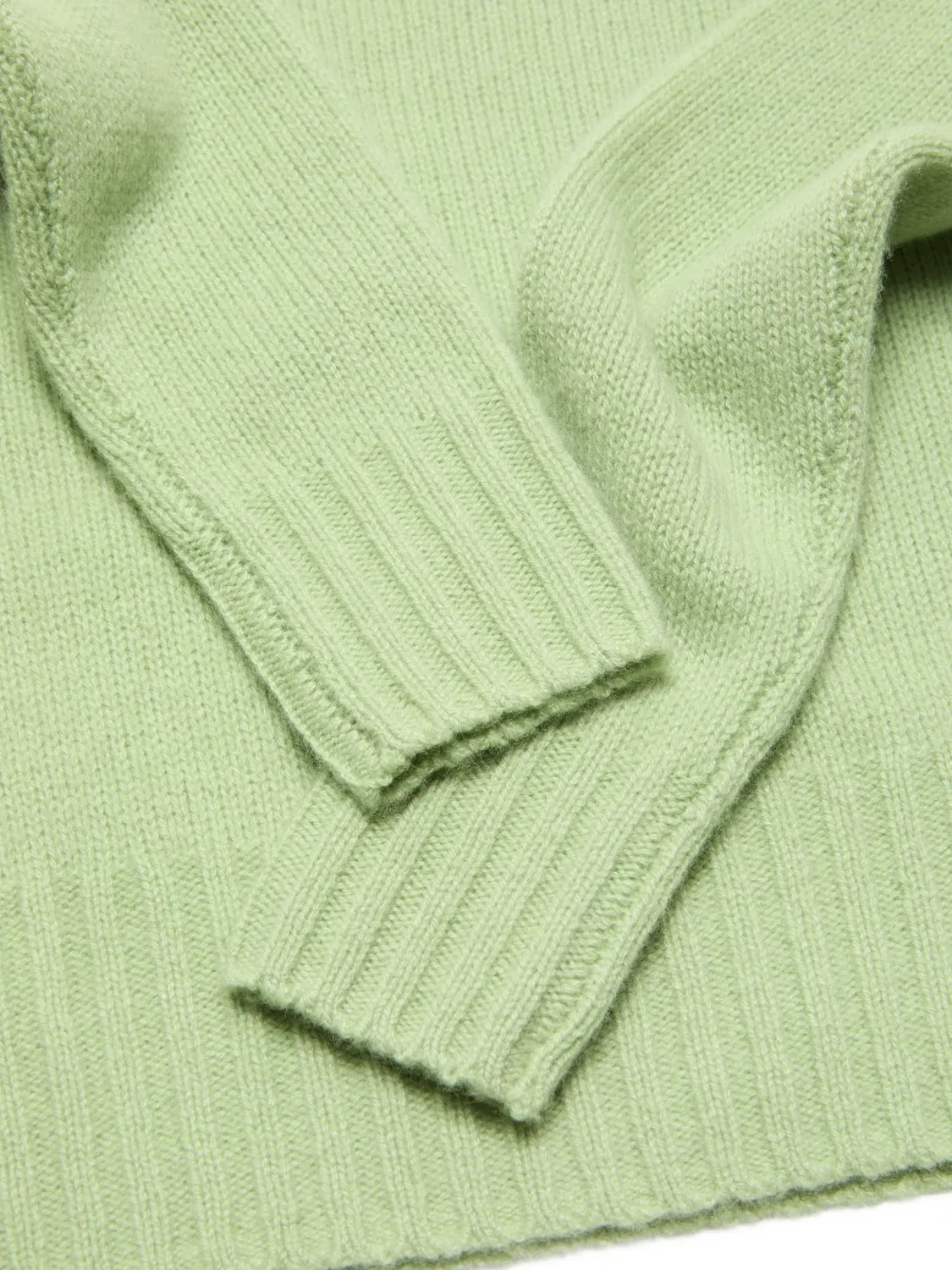 Кашемировый свитер зеленого цвета Acne Studios, зеленый — фото 3