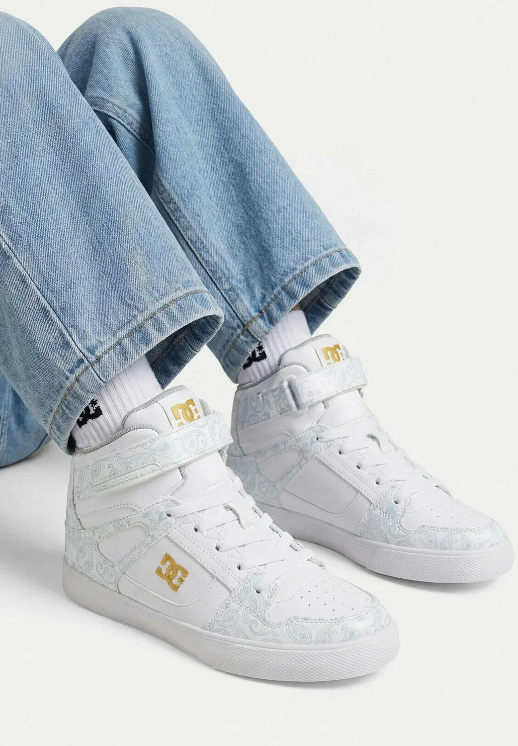 Кроссовки для девушки 5906751603116 - высокие кроссовки Dc Shoes, White