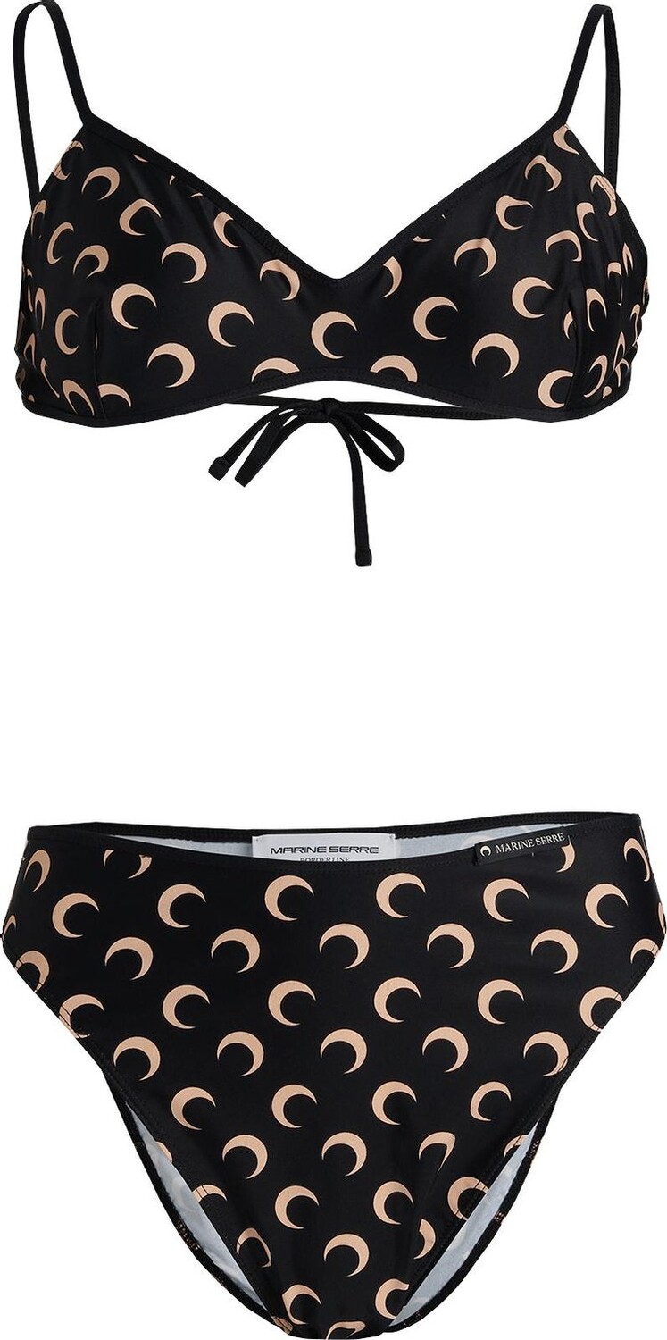 

Бикини Marine Serre Printed Two-Piece Bikini 'All Over Moon Black On Tan', загар, Коричневый, Бикини Marine Serre Printed Two-Piece Bikini 'All Over Moon Black On Tan', загар