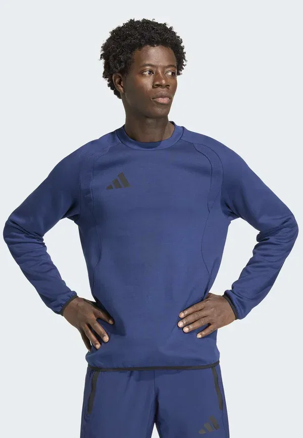 Толстовка для путешествий Tiro Adidas Performance, черный/темно-синий