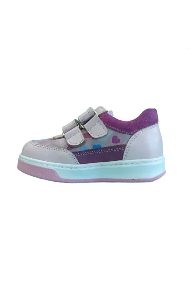 Детские кроссовки для девочек кожаные Motti Kids Club, Pink Colored Leather — фото 3