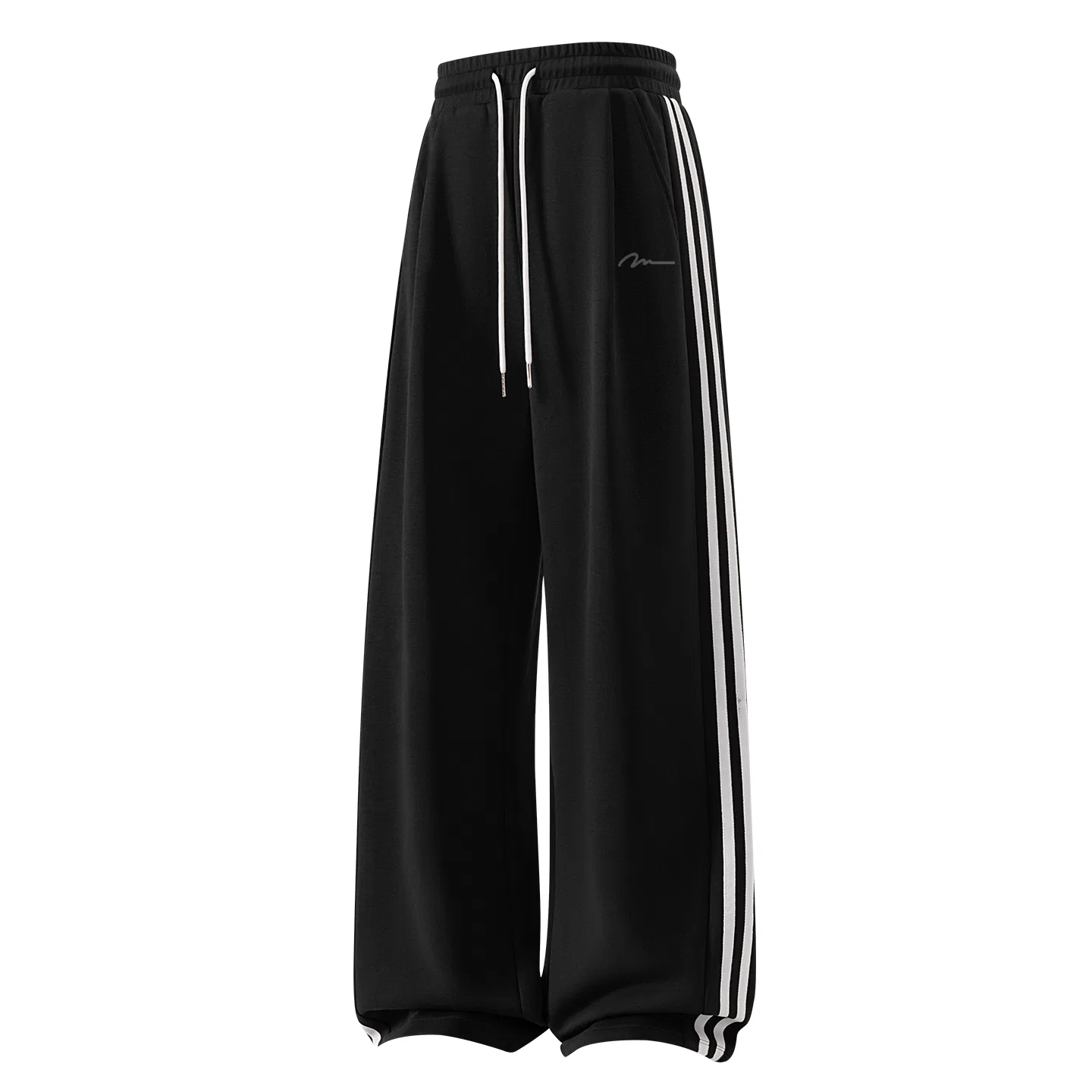 Детские повседневные брюки свободного прямого кроя MINISO, Цвет Heavyweight Cotton Feel Black — фото 3