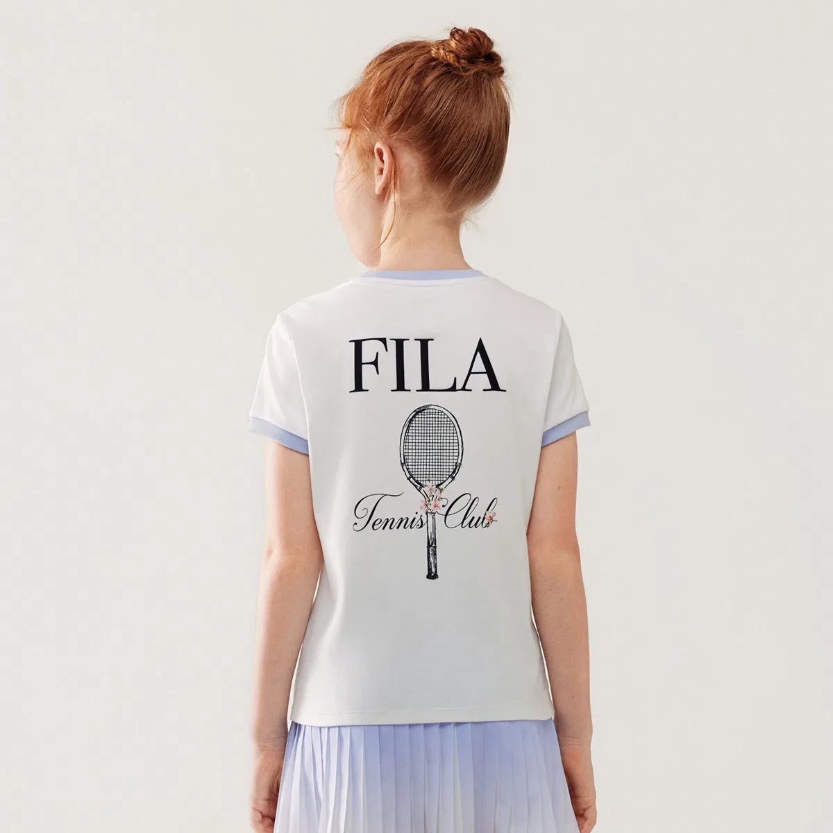 Футболка PERFORMANCE FPH с коротким рукавом Jade White, детская FILA KIDS — фото 4