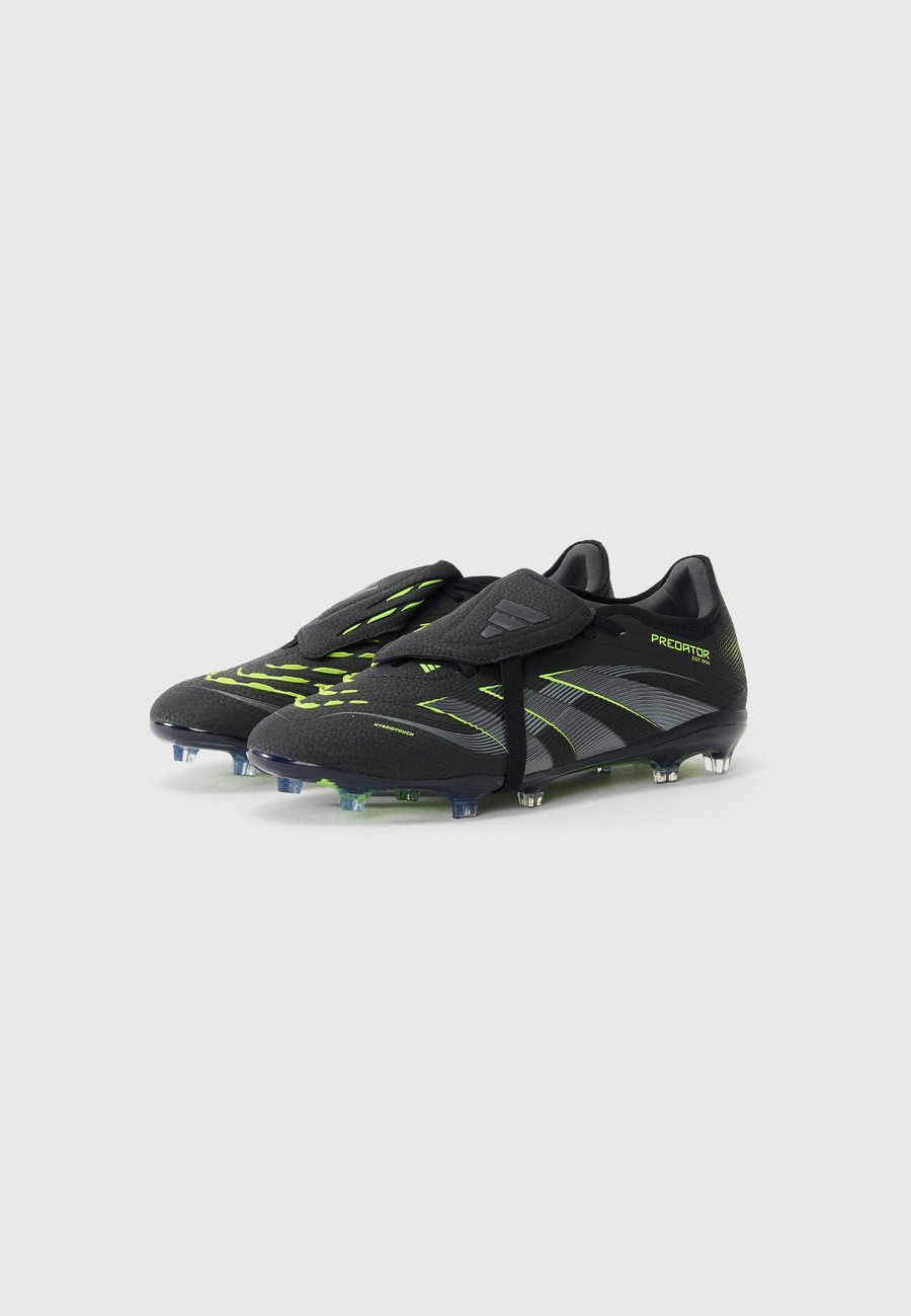 Кроссовки Adidas Performance PREDATOR PRO FOLD-OVER TONGUE FIRM GROUND FOOTBALL BOOTS, Core Black/Carbon/Lucid Lemon/Black — фото 2