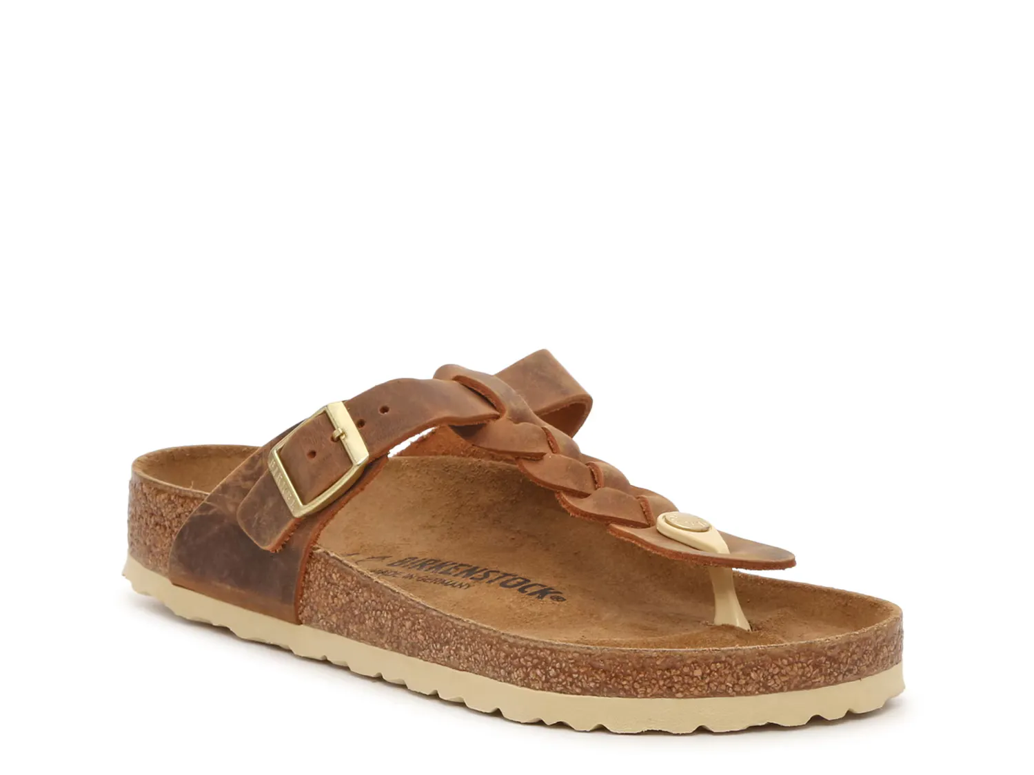 Сандалии Gizeh Braided Sandal Birkenstock, цвет cognac