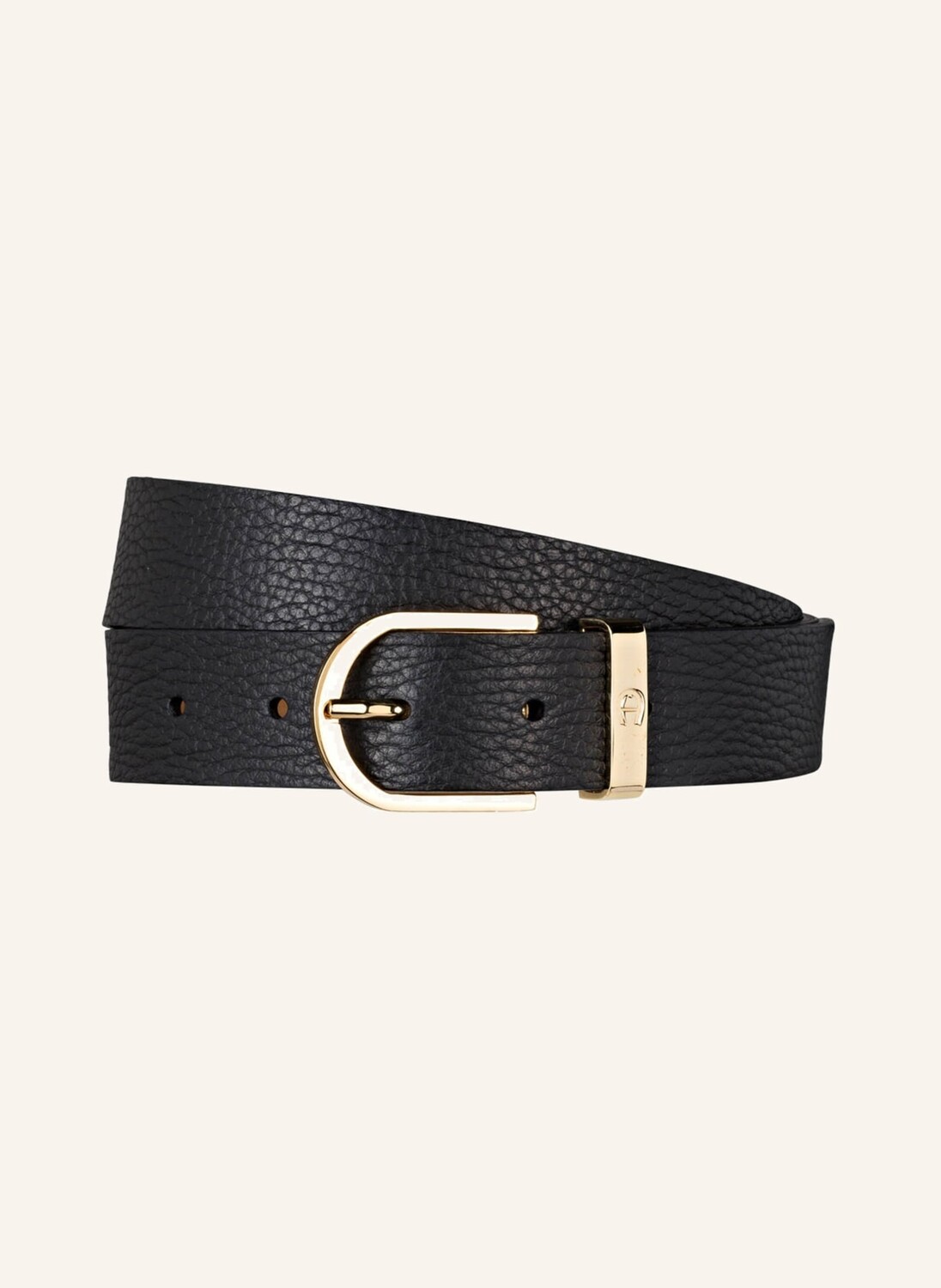 

Кожаный ремень AIGNER, черный