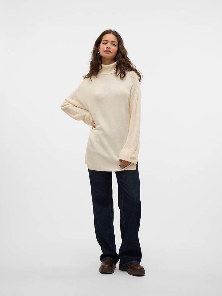 

Пуловер Vero Moda Rollkragenpullover, кремовый
