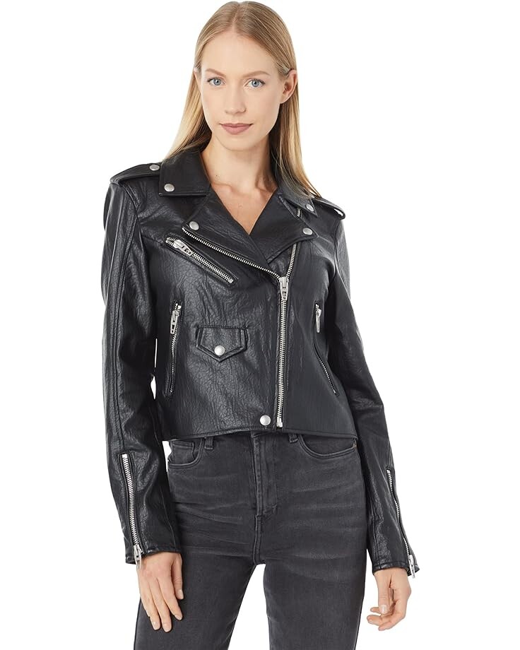 

Куртка Blank NYC Leather Cropped Moto, цвет Morning Gram