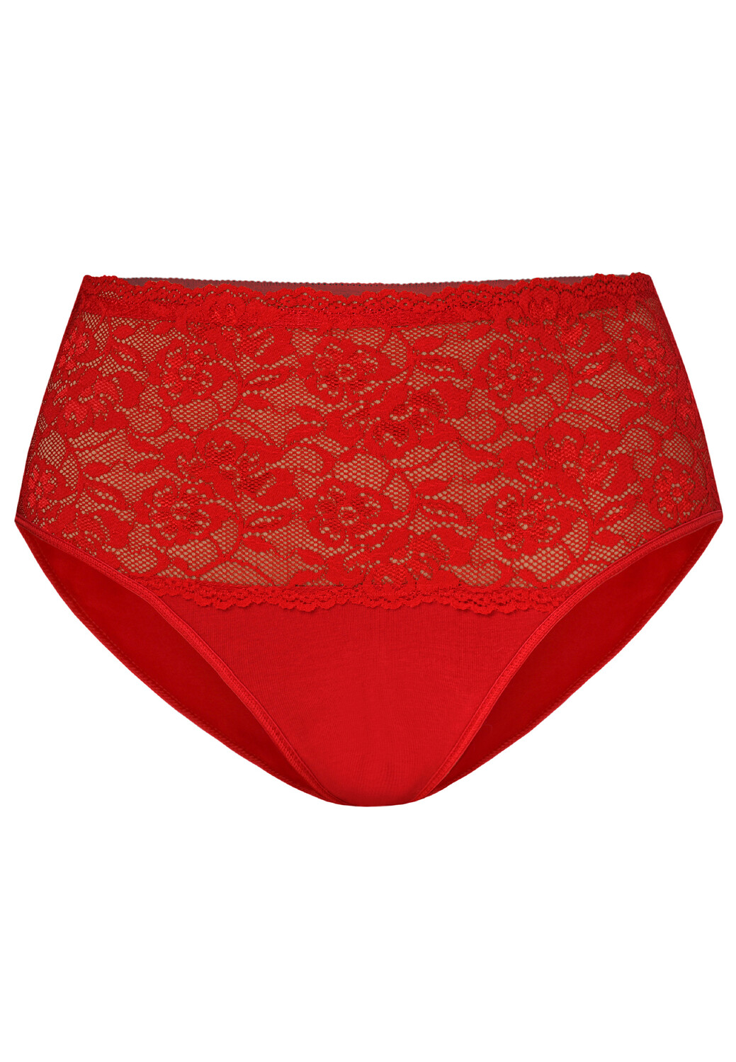 

Трусы Teyli Hohe Taille Baumwoll mit floraler Spitze Violetta, красный