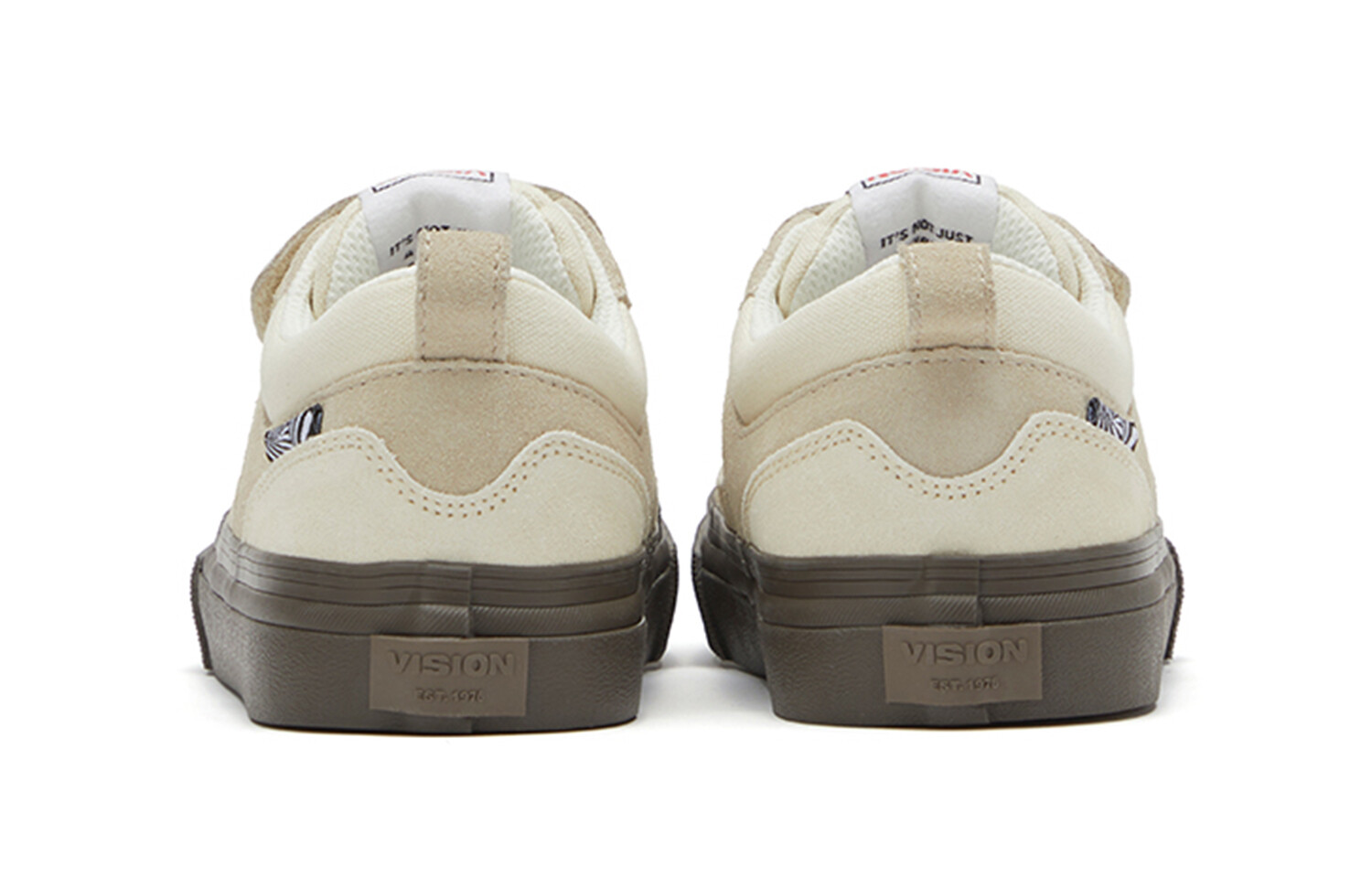 Chopper Kids Canvas Shoes Kids Low-top Ivory White Vision Street Wear, цвет Off White — фото 4
