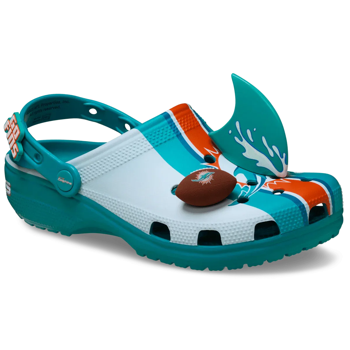Классические сабо NFL Miami Dolphins Crocs, Multi — фото 3