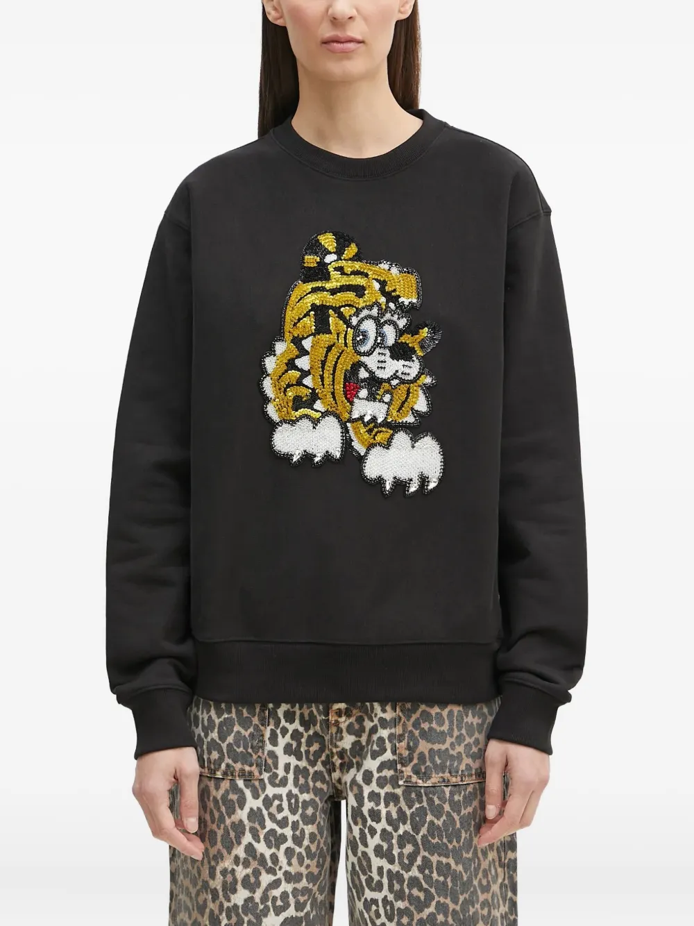 

Толстовка с пайетками KENZO, черный