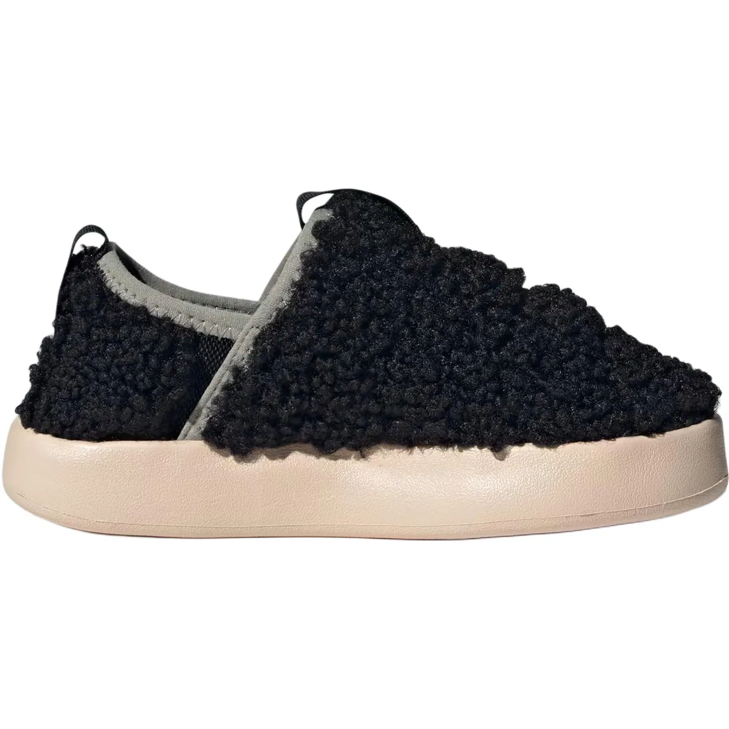 Кроссовки детские повседневные Puffylette Adidas Originals черно-бежевые — фото 3
