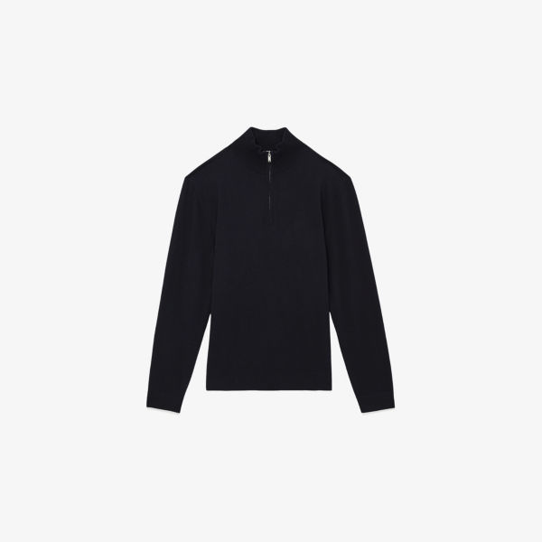 

Свитер вязаный полузастегивающийся Swinley Reiss, синий