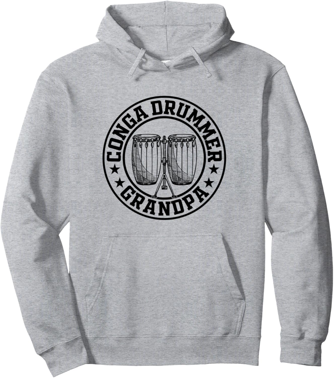 

Барабанщик конга, дедушка, любитель конга, семья, барабан конга, музыкант, толстовка Conga Player Grandpa Conga Drummer Family, серый