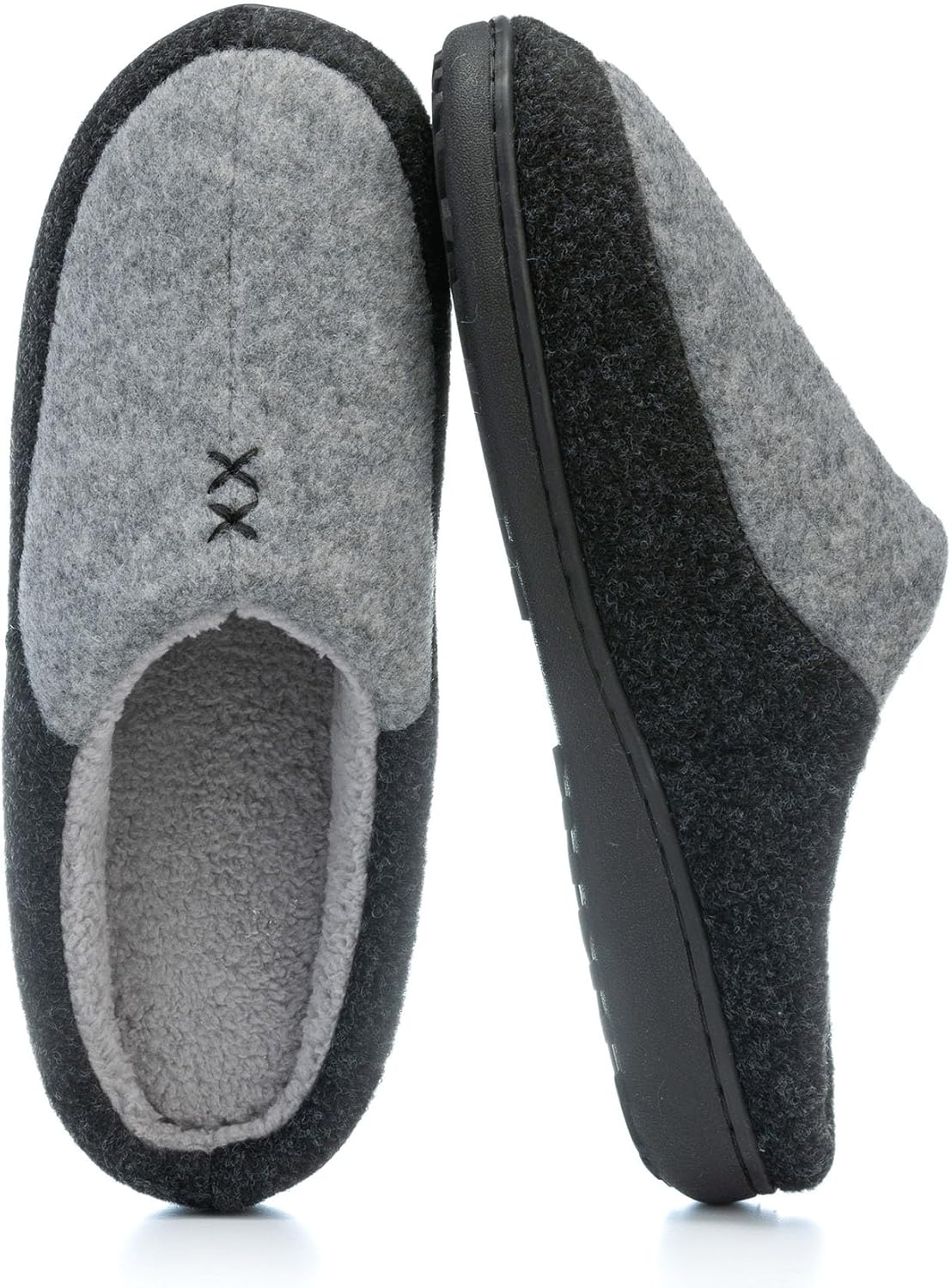 

Мужские двухцветные домашние тапочки с эффектом памяти, уютные и теплые, легкие для дома и улицы, подарок для мужчин, его, папы Goewy, серый