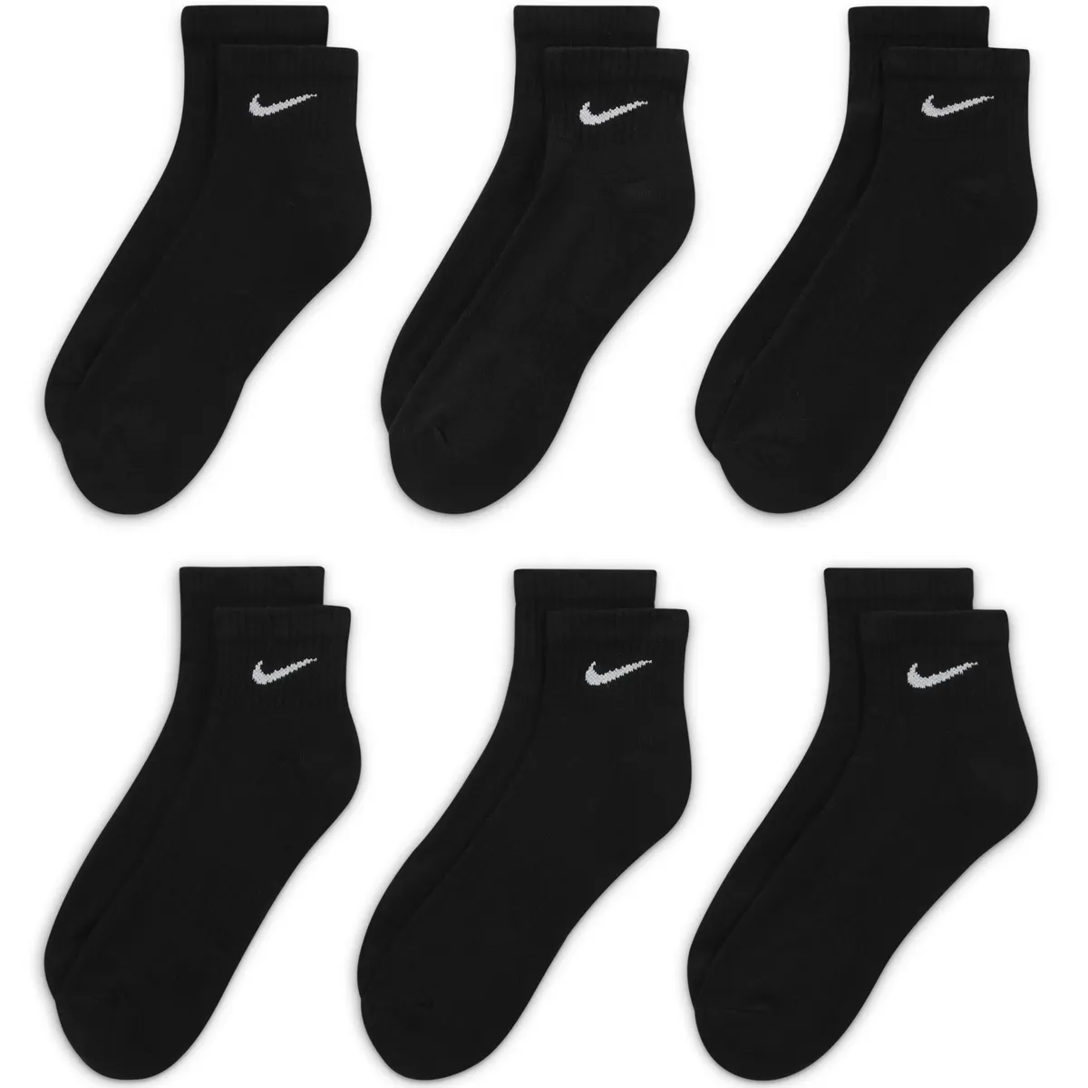 

Спортивные носки Nike "Everyday Cushioned Training Ankle Socks (пары)", черный
