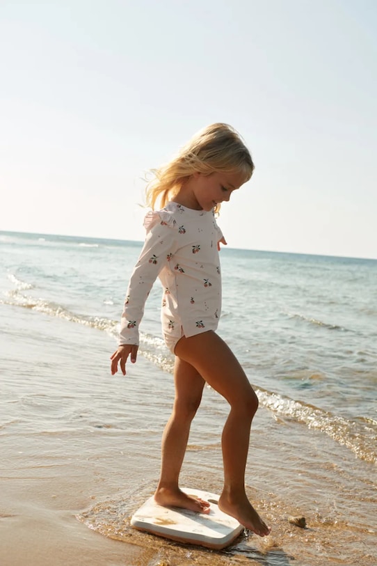 

Детская футболка для плавания с длинным рукавом Tenley Printed Swim Tee Liewood, бежевый