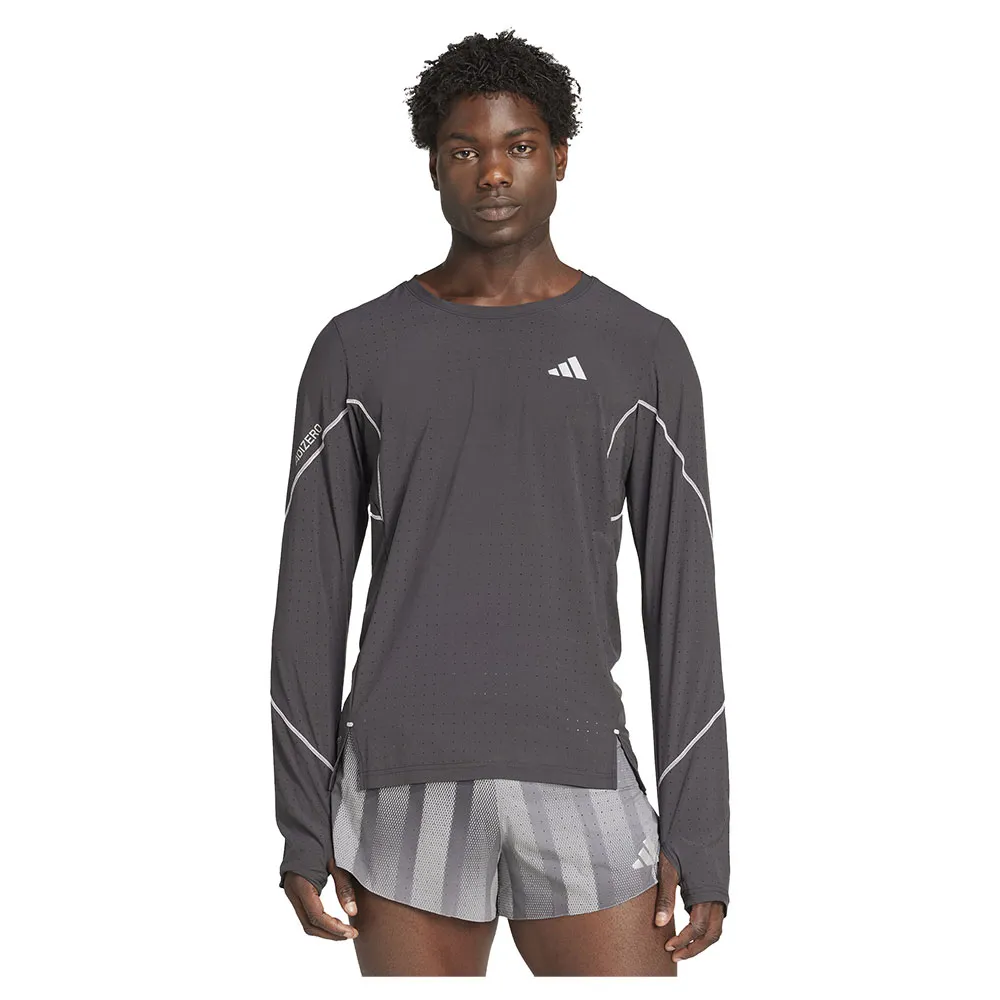 

Лонгслив adidas BTN Running, серый