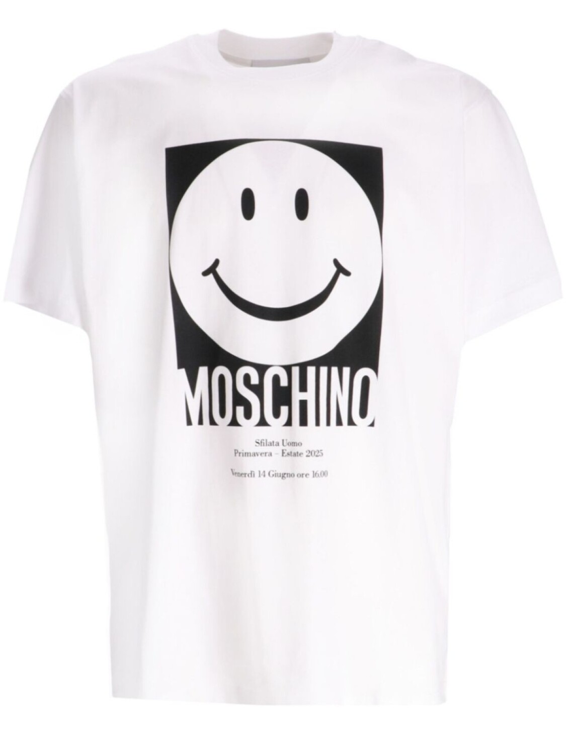 

Moschino футболка Smiley, белый