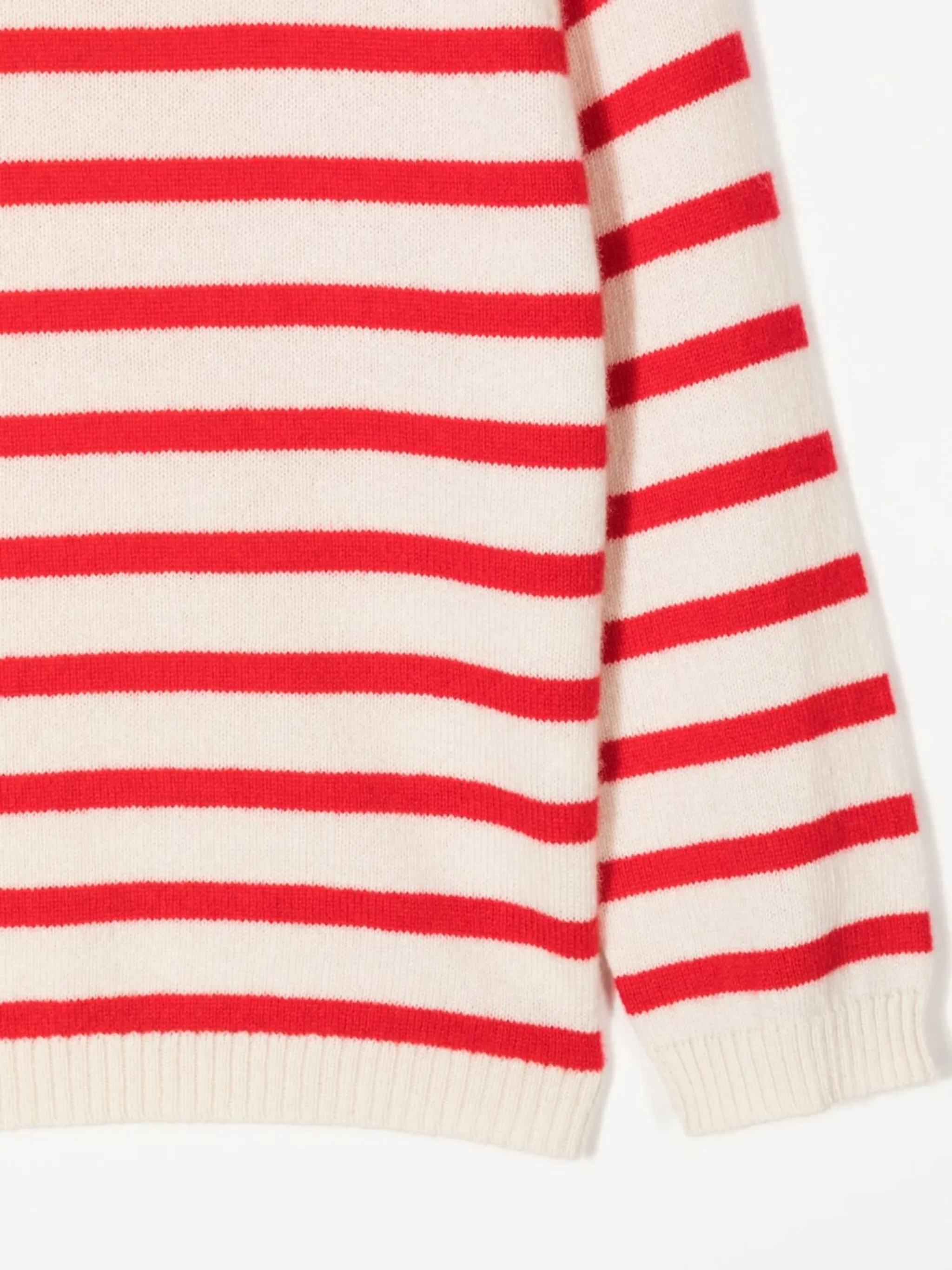 Кашемировый джемпер Maisy в полоску Cashmere In Love Kids, белый — фото 3