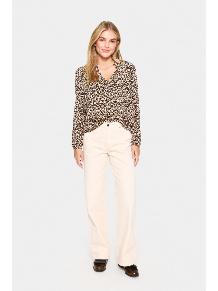 

Блузка с длинными рукавами EdaSZ, прямого кроя, в цвете Black Reg Leo SAINT TROPEZ