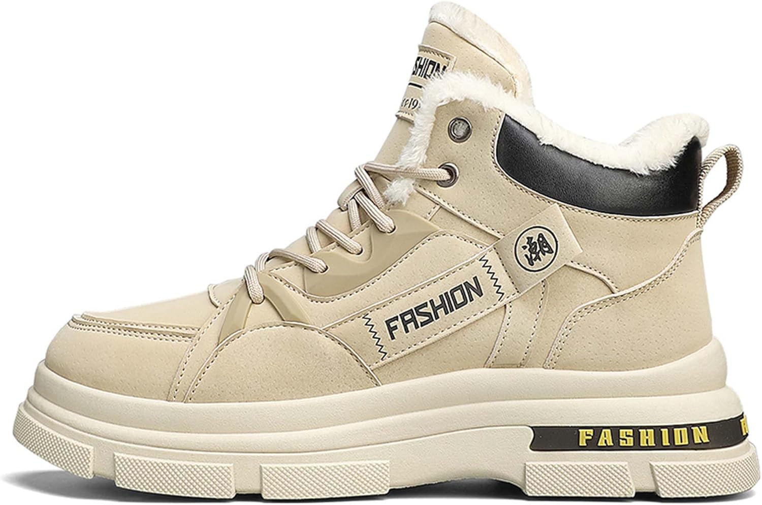 

Мужские зимние ботинки WURMIUHD, повседневные, легкие, водонепроницаемые, для снега, с противоскользящей подошвой, с меховой подкладкой, для походов и туризма, черные