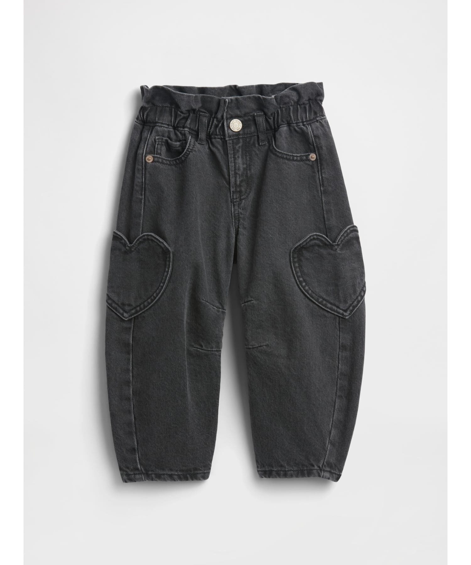 Джинсы babyGap Подкова Джинсовый Бумажный Пакет Gap, BLACK_WASH
