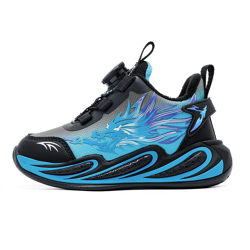 Кроссовки Sports Running Collection Slip Resistant Anti Kick Rebound Lightweight Cushioning Thermal Balance Low top BOBDOG, 55095 черный/красный (fleece-lined) — фото 2