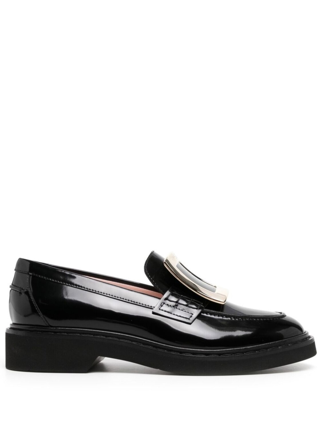 Лоферы с пряжкой Roger Vivier, черный