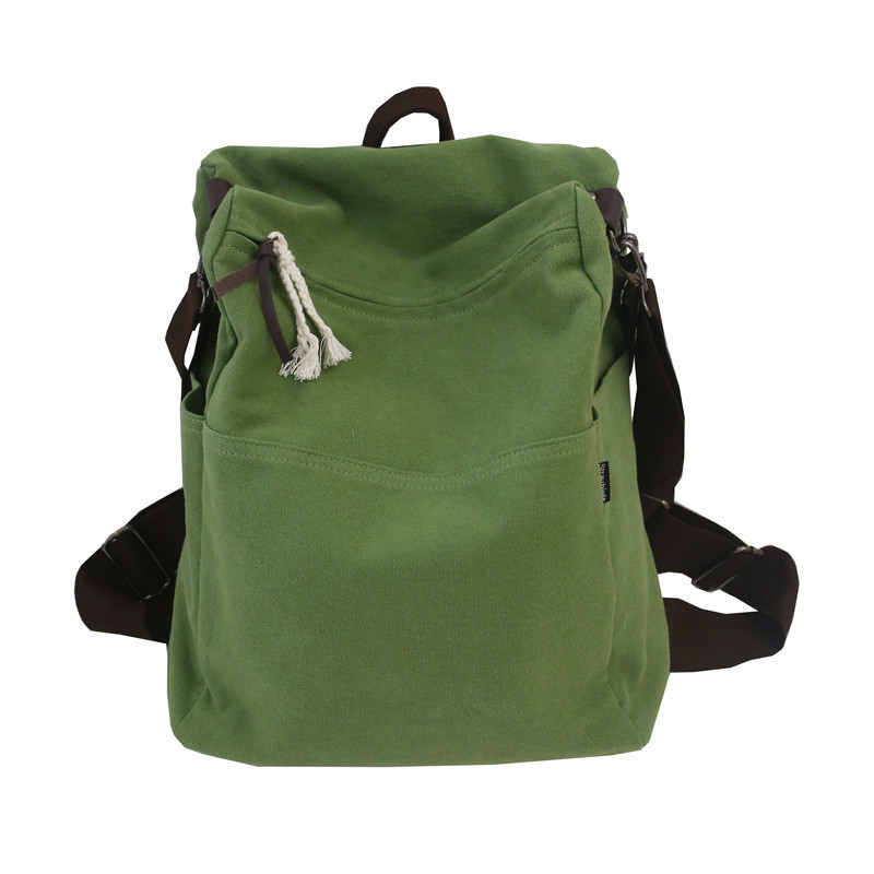 

Рюкзак из холста женский фруктовый зеленый/белый/имбирно-желтый/черный NOMK