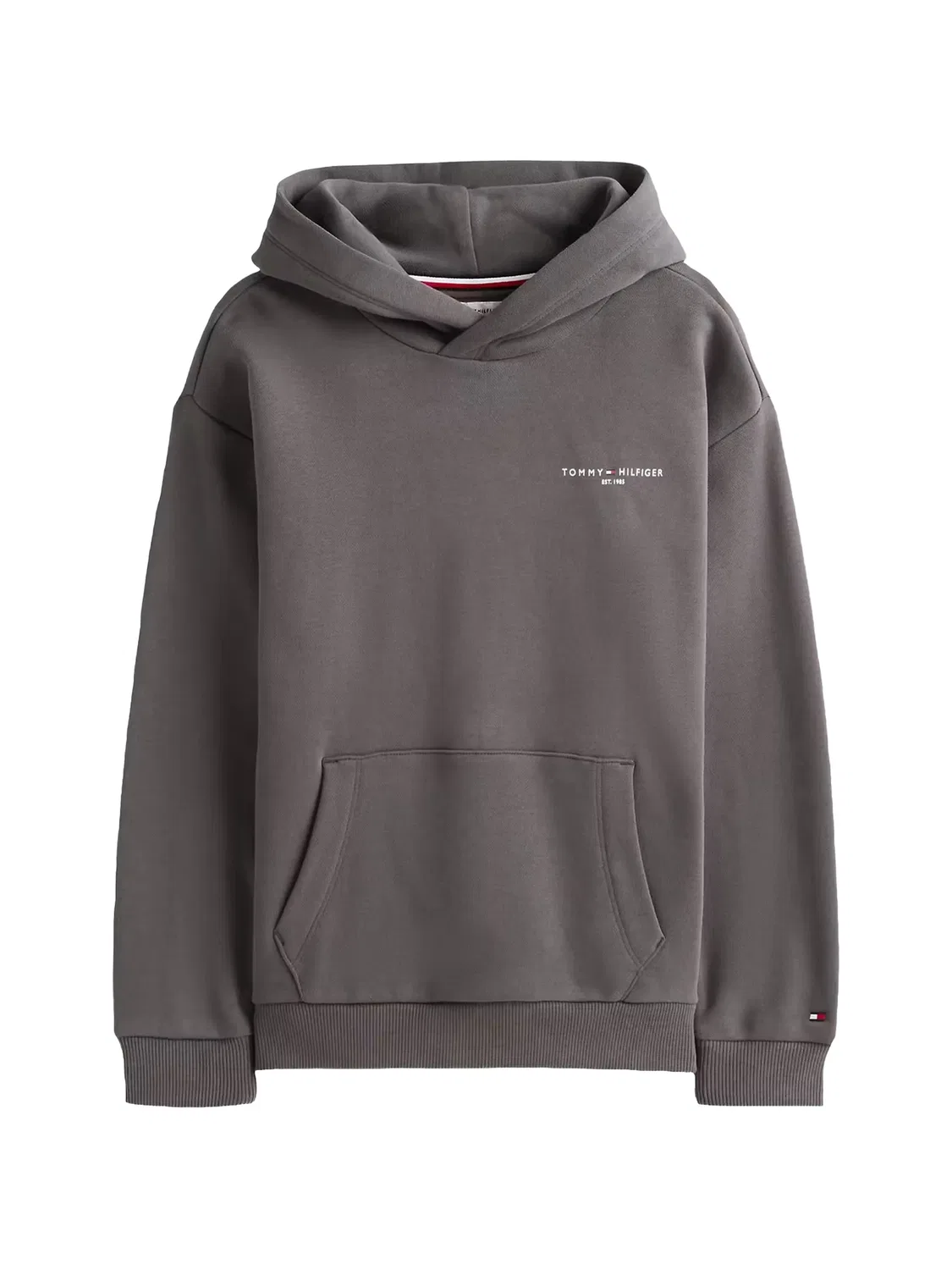 Худи с принтом логотипа серое Tommy Hilfiger, серый