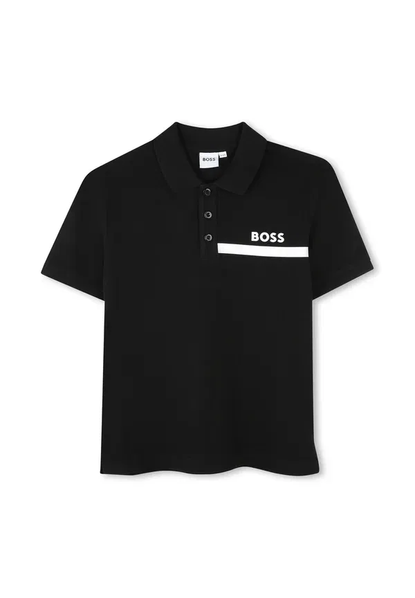 Детская рубашка поло Boss Kidswear, черный