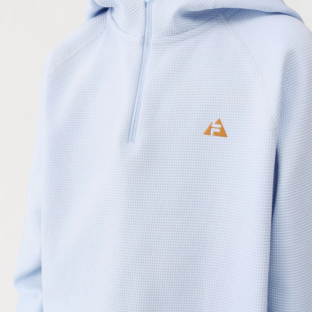 Детский свитшот с полуоткрытым воротником Light White Blue FILA KIDS — фото 4