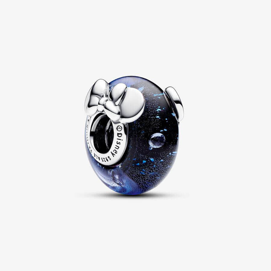 

Шарм Pandora Х Disney Mickey Mouse & Minnie Mouse Murano Glass, серебро/синий