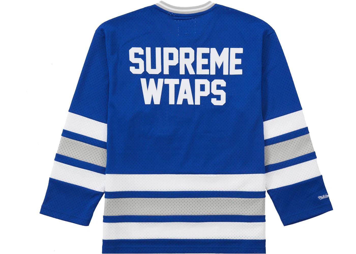Мужская хоккейная джерси с принтом WTAPS Mitchell & Ness Supreme, Blue — фото 2