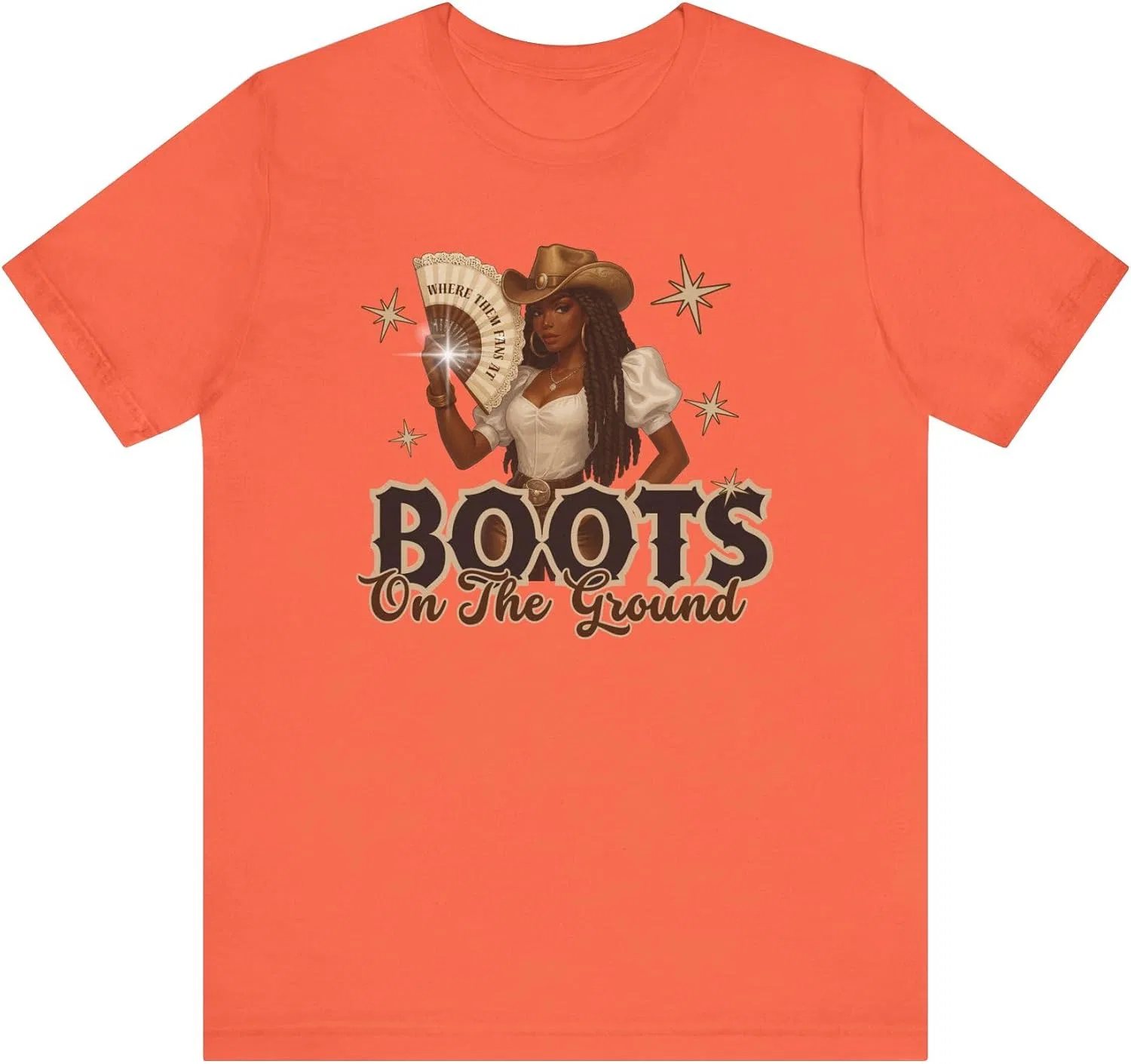 Мужская футболка с принтом Cowgirl Graphic Tee, коралловый